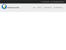 Tablet Screenshot of edisonelectric.com
